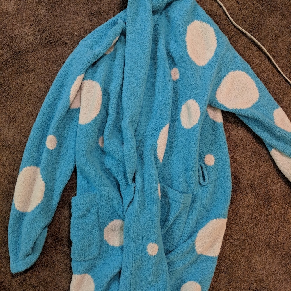 Fluffy bathrobe